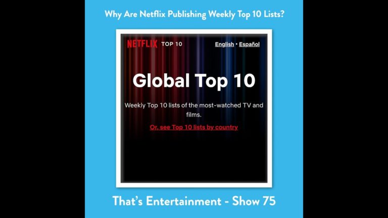 Netflix Publishing Weekly Top 10 Lists
